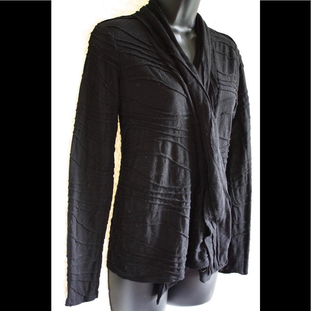 • Forever 21 • Black Ruffled Cardigan